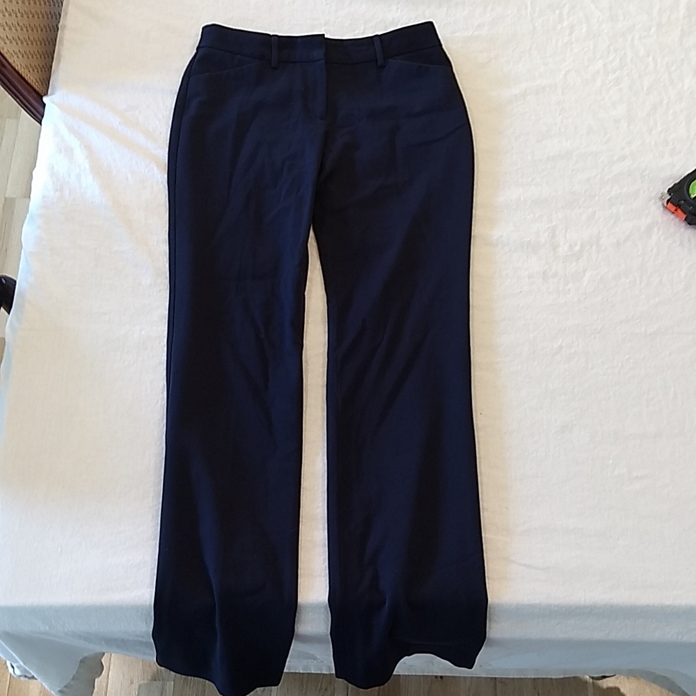 Express Editor Bootcut Navy Pants, 4